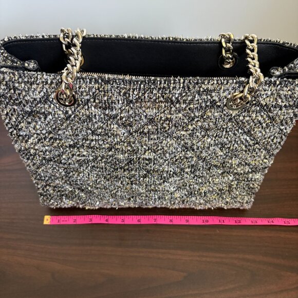 Kate Spade Natalia Chain Tweed Tote Shoulder Bag - Picture 11 of 12